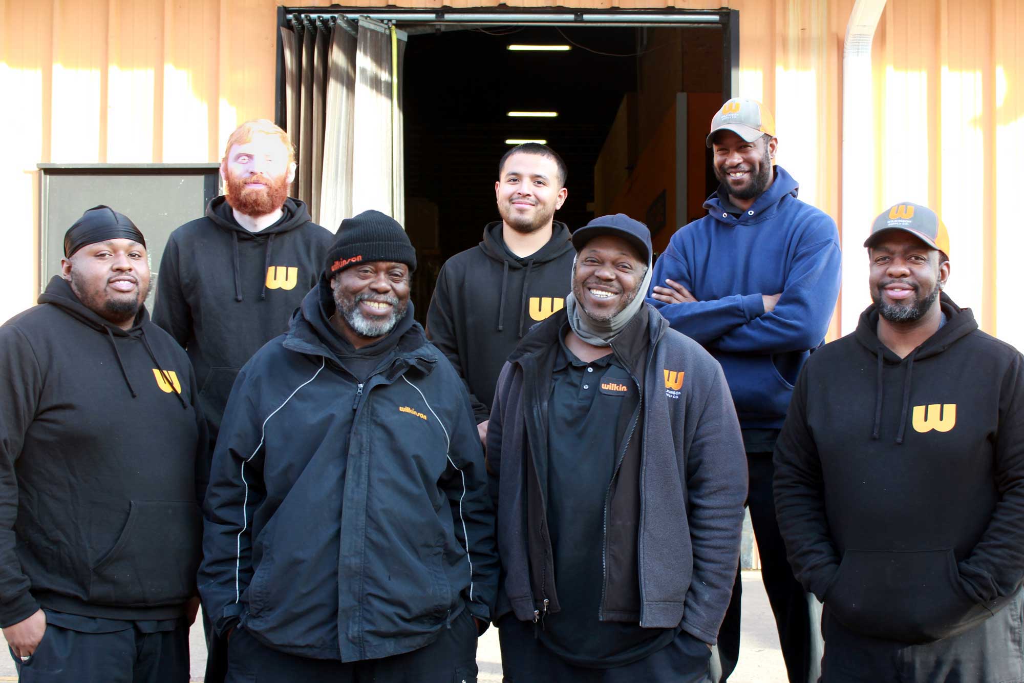 A group shot of our warehouse employees